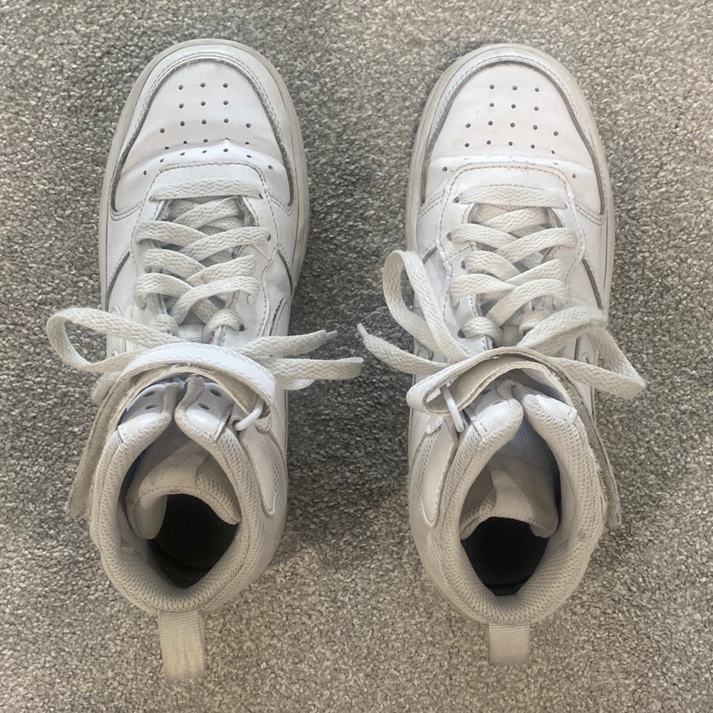 White Mid Court Borough Nikes